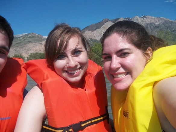 Possibly the only canoe picture where I don't look in pain from trying to smile while looking at the sun, haha.