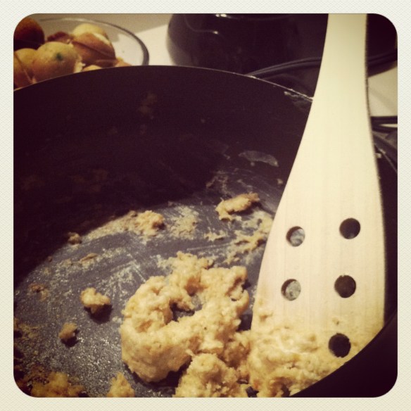 The last little bits of our crab fondue. This one was surprisingly easy to make. 