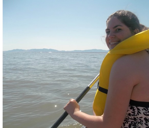 I took the lead and then was quickly demoted when it immediately became clear I was no good at navigating the canoe, haha. I was pretty much happy to go in whatever direction the bay wanted to propel us. 