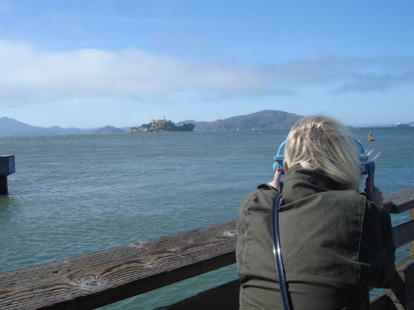 Looking out at Alacatraz