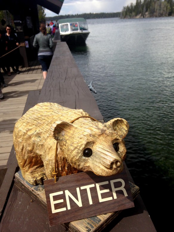 This little guy greeted us at the shuttle boat.